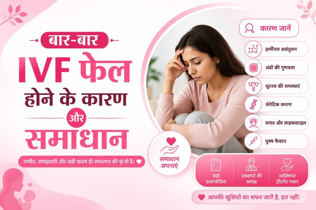 बार-बार IVF फेल होने के कारण और समाधान