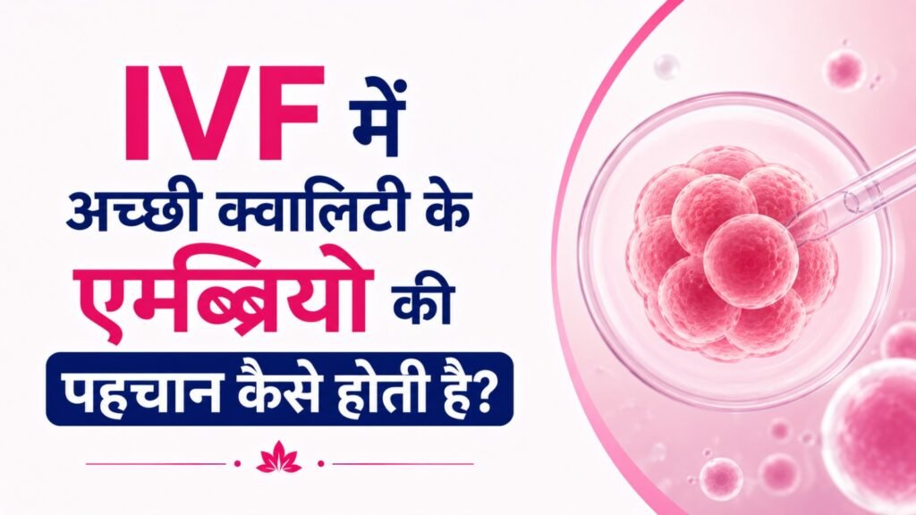 IVF में अच्छी क्वालिटी के एम्ब्रियो की पहचान कैसे होती है