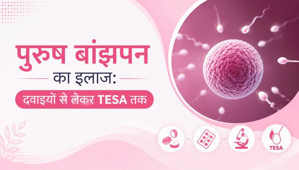 पुरुष बांझपन का इलाज दवाइयों से लेकर TESA तक