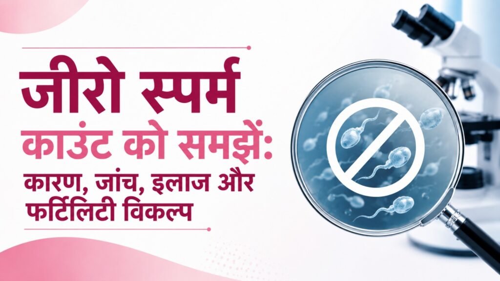 जीरो स्पर्म काउंट को समझें कारण, जांच, इलाज और फर्टिलिटी विकल्प